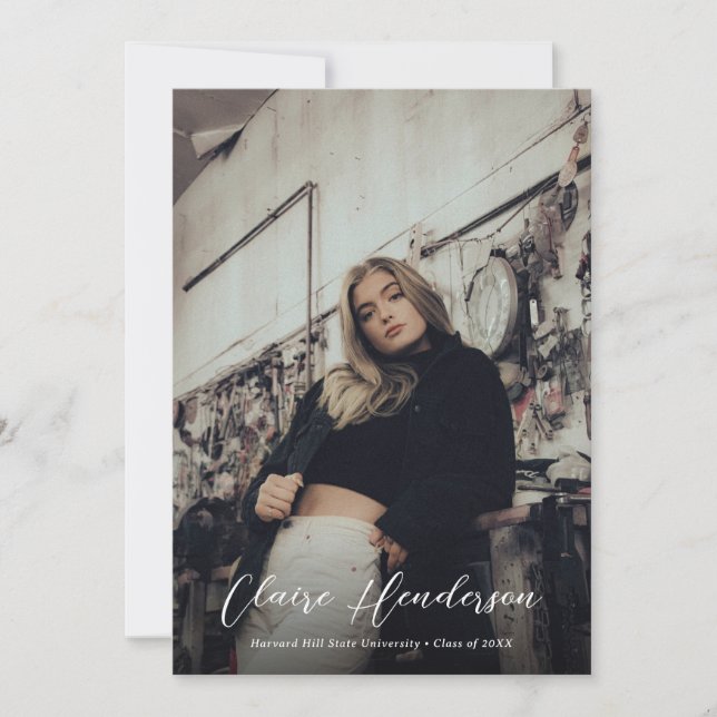 Classy Overlay Photo Black Collage Studenten Meddelande (Framsida)