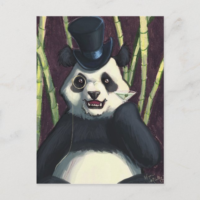 Classy Panda Vykort (Framsida)