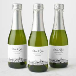 Classy Pasadena Wedding Favor Anpassningsbar Mini