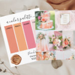 Classy Peach och det  Bröllop färg-palettkortet<br><div class="desc">Classy Peach och  Palette-kortet Bröllop färg 2024</div>