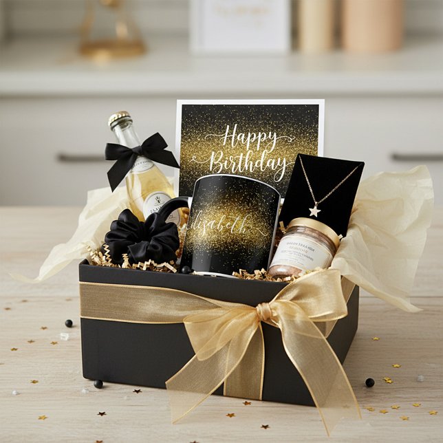 Classy personlig guld glitter mugg (Skapare uppladdad)