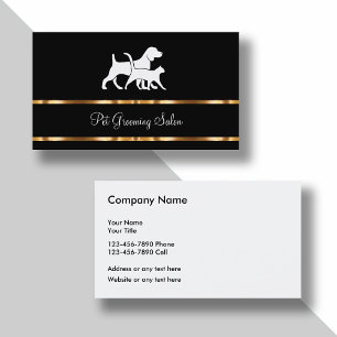 Classy Pet Grooming Salon Modern Visitkort