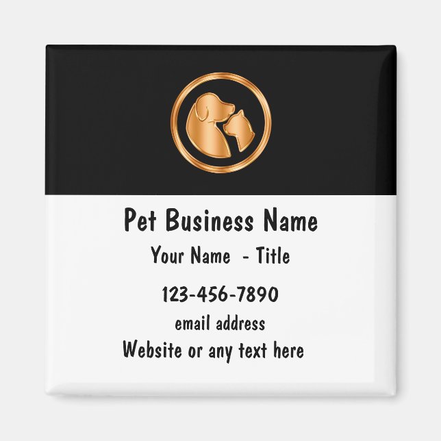 Classy Pet Service Trendig Business Magnets Magnet (Framsidan)
