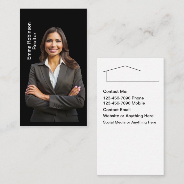 Classy Photo Real Gods Classy Affärskort Visitkort (Fram/baksida)