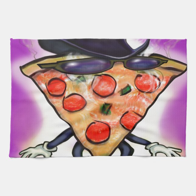 Classy Pizza Kökshandduk (Horisontell)
