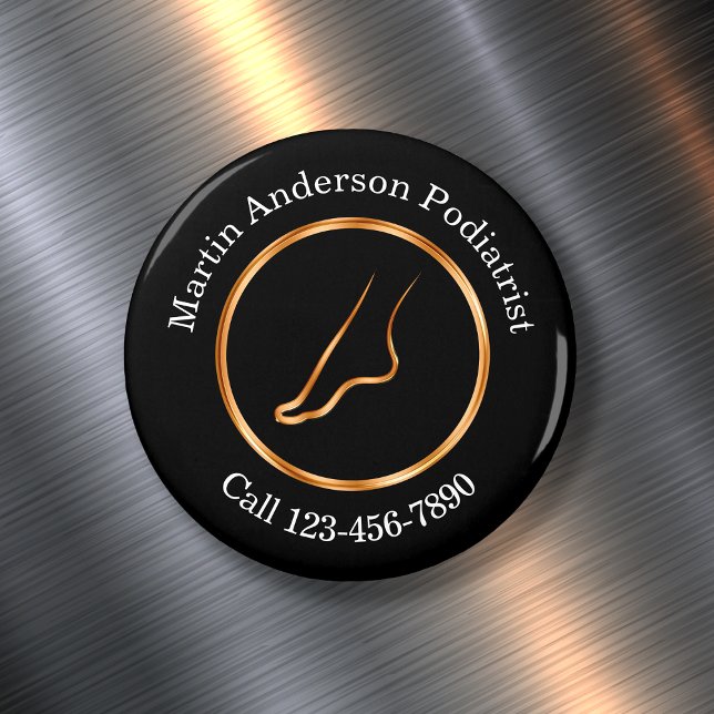 Classy Podiatrist Promotional Business Magnets Magnet (Skapare uppladdad)
