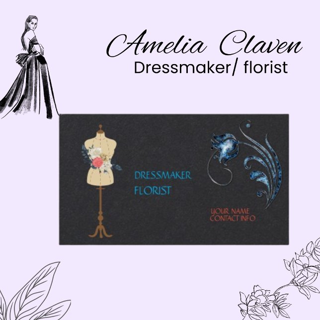 Classy Premium Black Papper Dressmaker Florist (Skapare uppladdad)