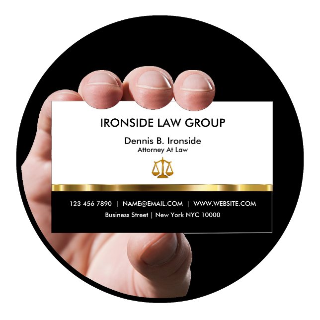 Classy Professionell Attorney Visitkort (Skapare uppladdad)