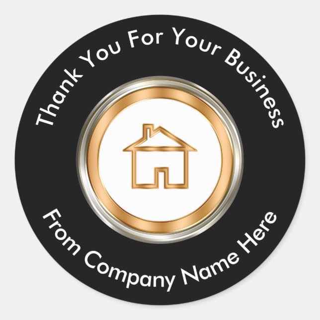 Classy Real Gods Tack Runt Klistermärke (Framsida)