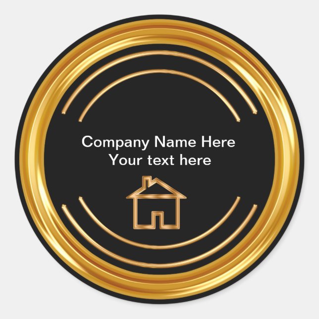 Classy Real Gods Theme Runt Klistermärke (Framsida)