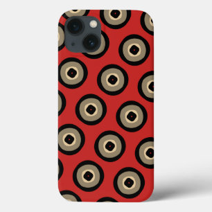 Classy Retro Red and Black Mönster