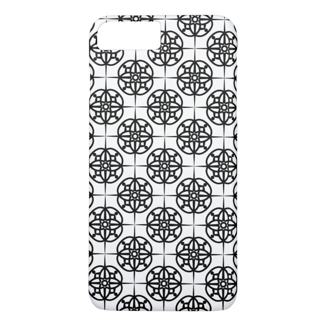 Classy Retro Vibe Geometric Mönster Case-Mate iPhone Skal (Baksida)