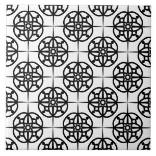 Classy Retro Vibe Geometric Mönster Kakelplatta