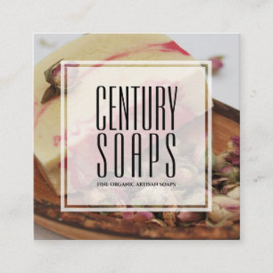 Classy Ro Organic Artisan Soap Company Fyrkantigt Visitkort