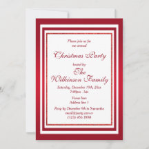 Classy Ruby Red & White jul Party