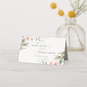 Classy Rustic  Greenery Blommigt Bunch Bröllop Placeringskort