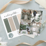 Classy Sage Grönt Bröllop färg PaletPaper Lakan<br><div class="desc">Classy Sage Grönt Bröllop färg Palette Card 2024</div>
