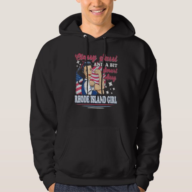 Classy Sassi och en bit smart Assi Rhode island Hoodie (Framsida)