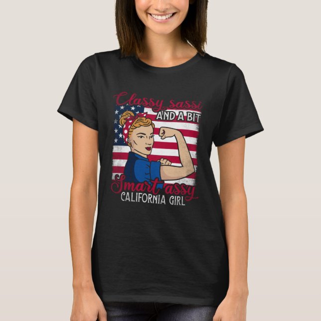 Classy Sassi och ett litet smart Assi California G T Shirt (Framsida)