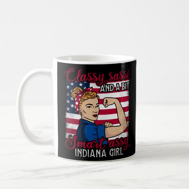 Classy Sassi och ett litet smart Assi Indiana Girl Kaffemugg (Vänster)