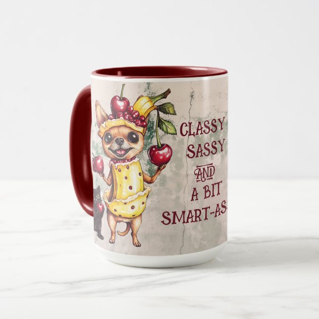 CLASSY SASSY OCH BIT SMART ASSY MUGG (Framsida vänster)