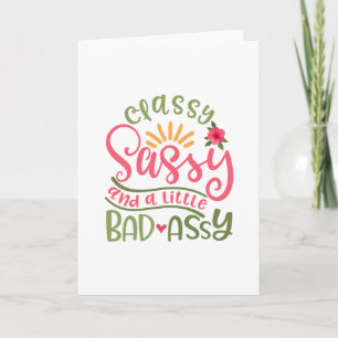 Classy Sassy och en liten dålig Assy Sassy Girl Kort