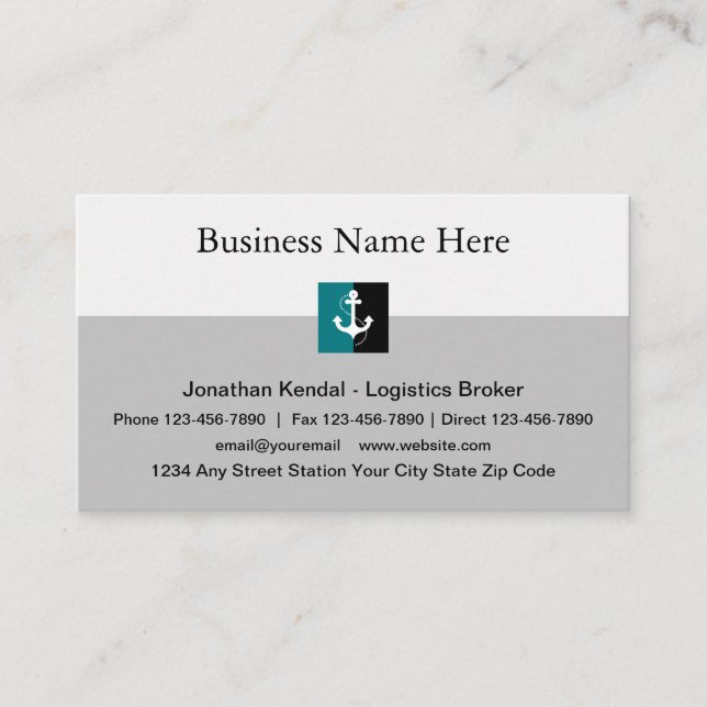 Classy Sea Freight Visitkort (Framsida)