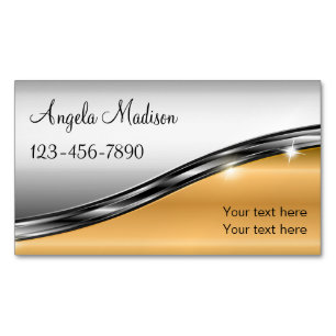 Classy Silver Guld Tone Beauty Magnetiska Visitkort