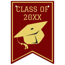 Classy Snyggt Guld på Studentfesten Maron Vimplar