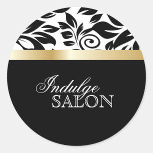 Classy Spa och Salon Sticker Runt Klistermärke