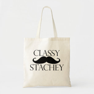 Classy Stache Mustache Tygkasse