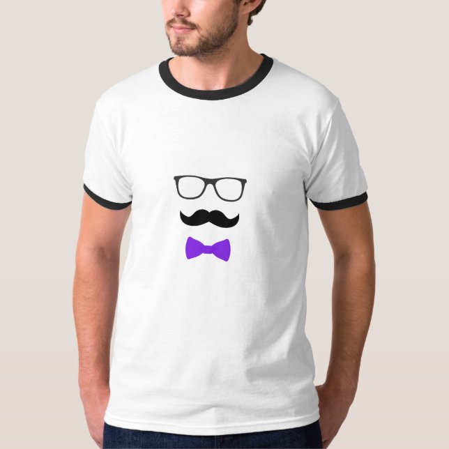 Classy Stache T-shirt (Framsida)