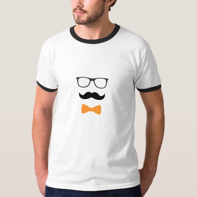 Classy Stache T Shirt (Framsida)