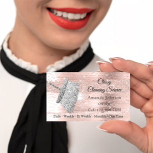 Classy Städning Service Maid House Silver Ro Visitkort