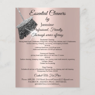 Classy Städning Services House Keeping Ro Silver Flygblad