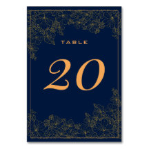 Classy Subtle Golden Mönster marinblått