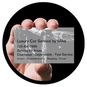 Classy Taxi Service Luxury Transport Business Visitkort