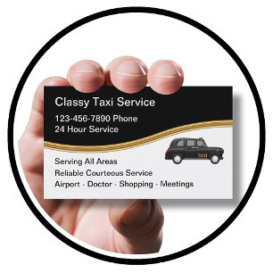 Classy Taxi Service Modern Affärskort Visitkort
