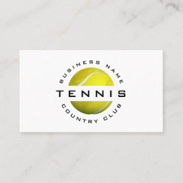 Classy Tennis Klubb Modern Boll World Logotyp Soci Visitkort