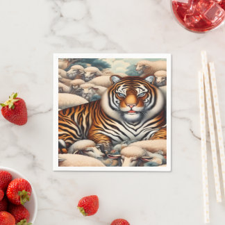 Classy Tiger Cocktail Napkin Pappersservett