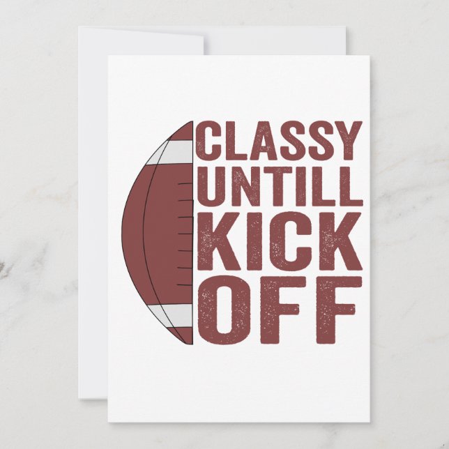 Classy Untill Kick Av Fantasy-fotbollsgåva Inbjudningar (Framsida)