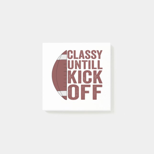 Classy Untill Kick Av Fantasy-fotbollsgåva Post-it Block (Framsida)