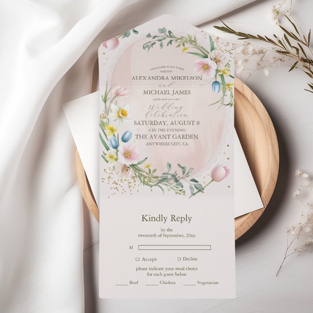 Classy Vår Wildblomme Meadow Garden Wedding (Skapare uppladdad)