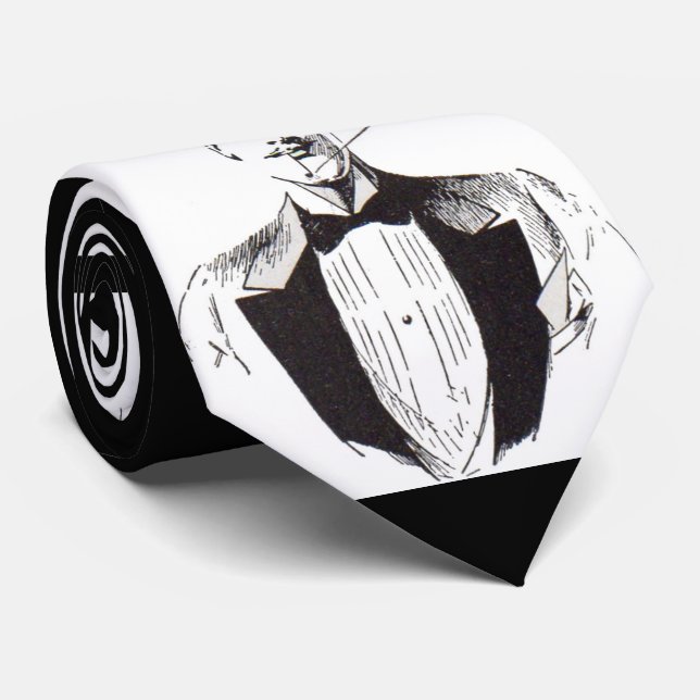 Classy, vass klädd man slips (Rullad)