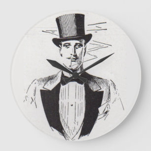 Classy, vassare klädd man stor klocka