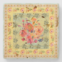 Classy vintage watercolor floral artistic old