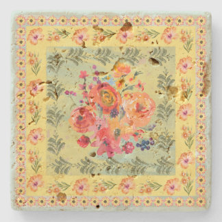Classy vintage watercolor floral artistic old stenunderlägg