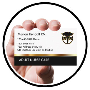 Classy Vuxen Nurse Care Visitkort