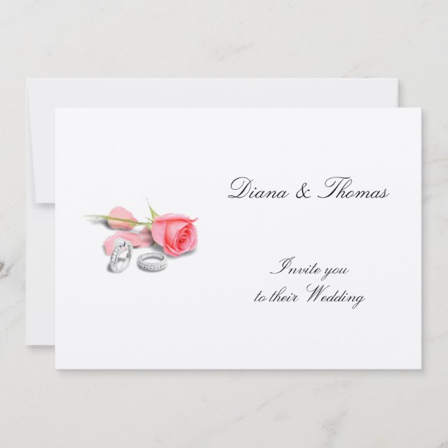 Classy Wedding-inbjudan Inbjudningar (Framsida)