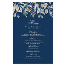 Classy Winter Wedding Bröllop Menu